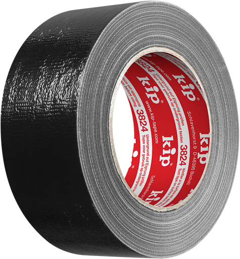 Kip 3824 Gewebe-Steinband Basis 50mx50mm,schwarz #3824-51