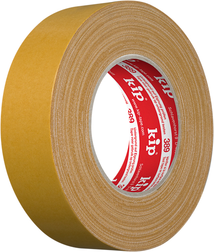 Kip 389 Gewebe-Teppichband Messebau 25mx38mm, natur #389-38