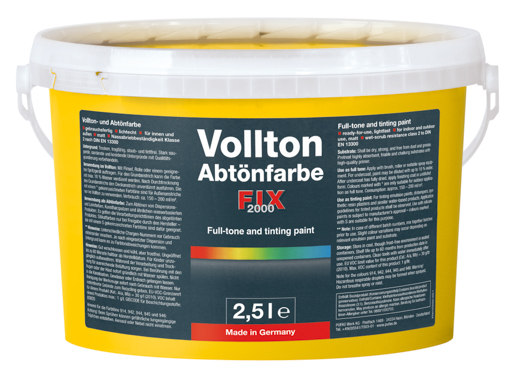 Pufas FIXcolor Abtönfarbe 2,5 lt PG2 907 Sonnengelb