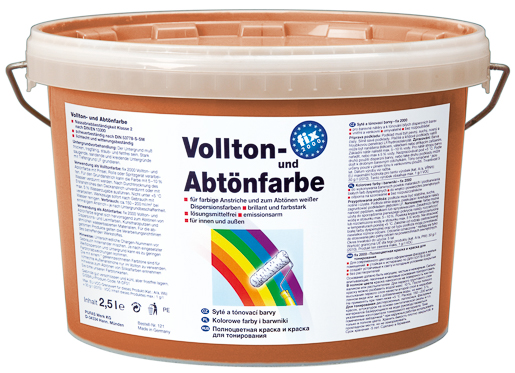 Pufas fix 2000 Vollton- und 2,5 lt Abtönfarben PG2 928 Korallrot