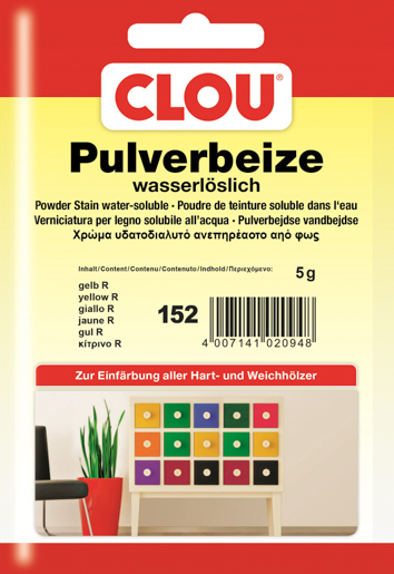 Clou Wasserbeize Beutel 152 Gelb R 1510.00152.000010