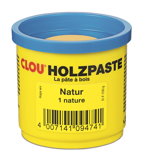 Clou Holzpaste wasserverdünnbar 150 g Natur 15.000.001.000.150