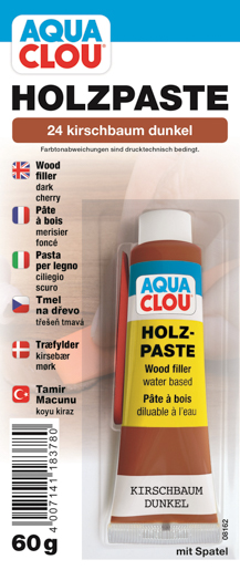 Clou Holzpaste wv Blister 50 g Kirschbaum dunkel 15.100.024.000.050