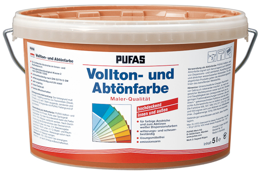 Pufas Abtönfarbe 5,0 lt PG2 527 Koralle