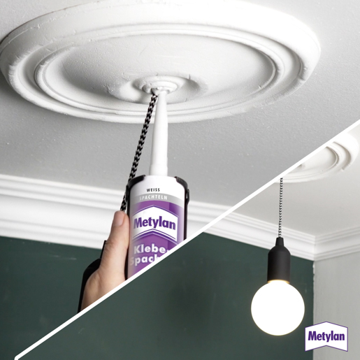 Henkel Metylan Klebe Spachtel 525 gr Kartusche für Zierprofile MSZ6