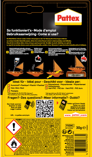 Henkel Pattex Plastic 30 gr Spezialkleber Modelbau PXSM1