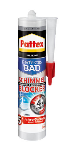 Henkel Pattex Schimmel Blocker 300 ml Aktiv Silikon manhattan PFSBM