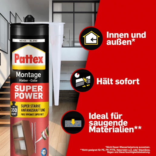 Henkel Pattex Montage Superpower 370 gr 5-fach stark PXS37