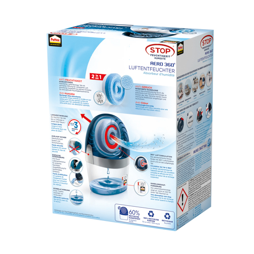 Henkel Pattex Luft-Entfeuchter Aero360° Gerät 450 Tabs PLAGS