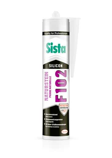 Henkel Sista Naturstein Silikon 300 ml F102 Lichtgrau SNS2S
