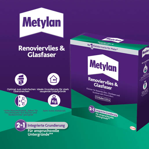 Henkel Metylan Renoviervlies & Glasfaser 500 gr MPRV5