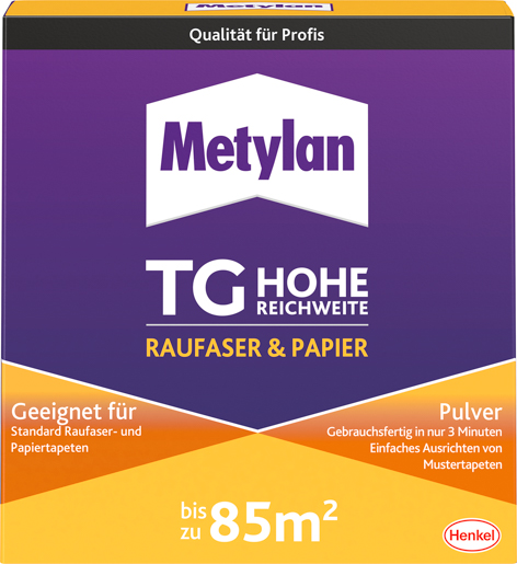 Henkel Metylan TG Hohe Reichweite 500 gr Raufaser & Papier Pulver MTRP