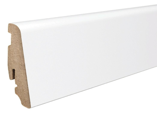 Hamberger Laminatsockelleiste 19/58 PG1 220cm weiß streichbar 406857