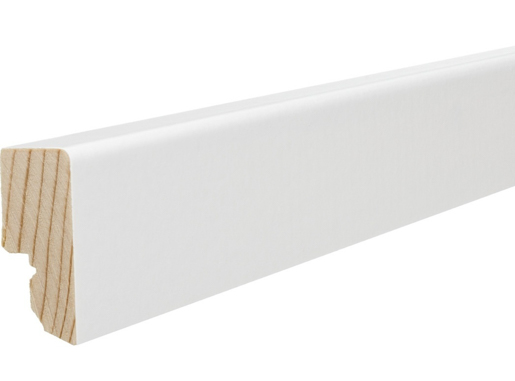 Hamberger Parkett Sockelleiste 16/40 250cm ma-optik weiß strong o.Frä. 410638
