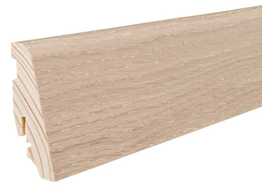 Hamberger Parkett Sockelleiste 19/58 PG2 220cm ma-vers. Eiche sandgrau 410726