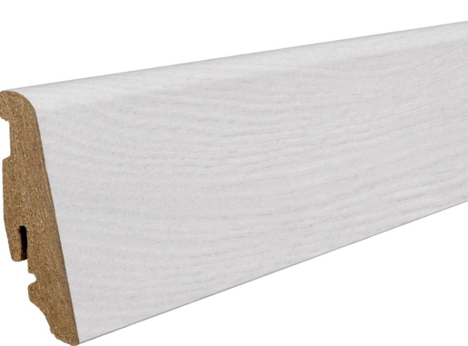 Hamberger Laminatsockelleiste 19/58 PG2 220cm Eiche Emilia weiß 410764