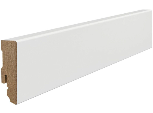 Hamberger Laminatsockelleiste 16/58 220cm weiß (Grundierfolie) 411056