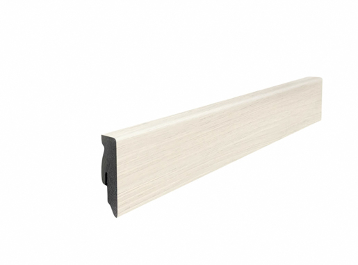Hamberger Laminatsockelleiste 16/58 220cm Eiche Emilia weiß 411185
