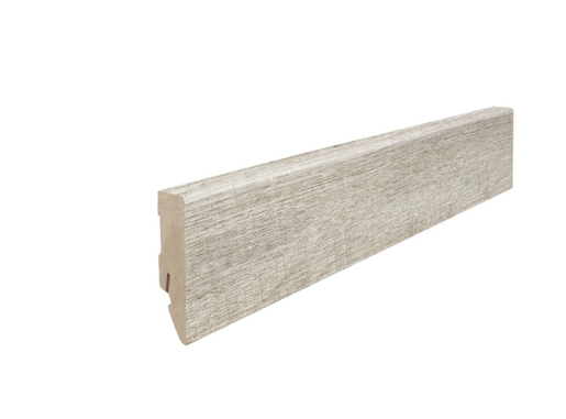 Hamberger Sockelleiste Disano fol.16/58 220cm Eiche Cardiff weiß 411353