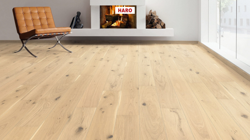 Hamberger Haro Parkett 3500 Permadur 534603 LA 2V Eiche lichtw.st. 2,38qm/Pck