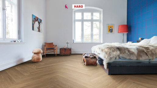 Hamberger Haro Parkett Prestige 4000 nD 540158 Eiche sandgrau Markant 3,12qm/P