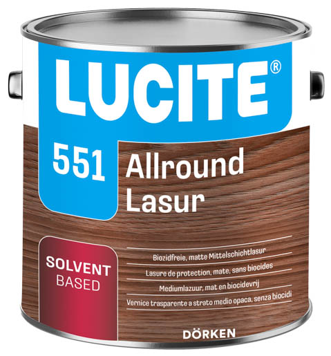 Lucite 551 Allround Lasur 2,5 lt 8170 Walnuss