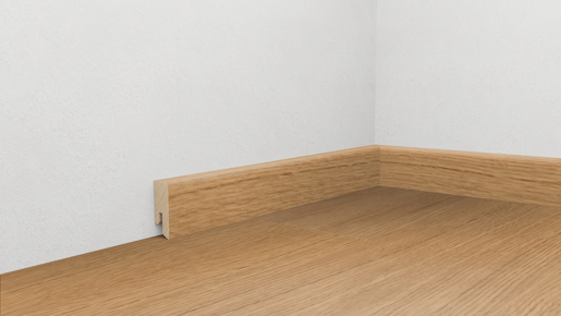 se)Huber Sockelleiste Eiche 630 UM 240cm 16 x 40 mm Eiche matt lackiert