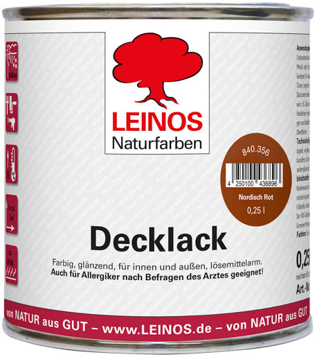 Leinos Decklack PG III 375 ml 302 rutil-goldorange
