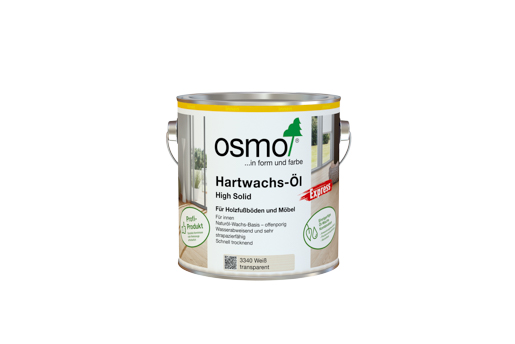 Osmo Hartwachs-Öl Express 25,0 lt 3340 Weiß transparent