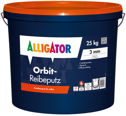 Allig.Orbit Reibeputz 2 mm 25,0 kg Weiß 21
