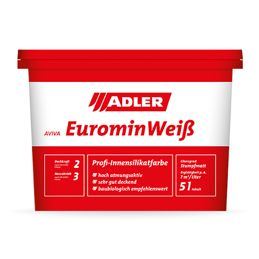 Adler Aviva Euromin 5,0 lt 406805006905 Weiß