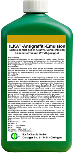 ILKA-Antigraffiti-Emulsion 1,0 lt