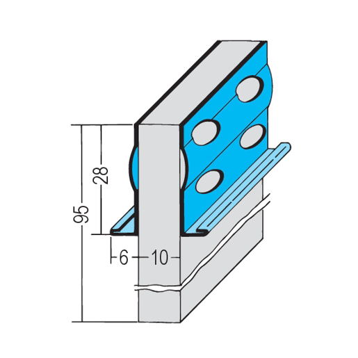 Protektor Fugenprofil Heizestrich 3916 250cm