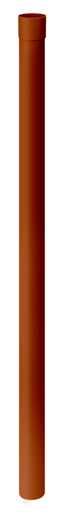 Protektor Regenfallrohr DN 100 83315 Braun 1,0m