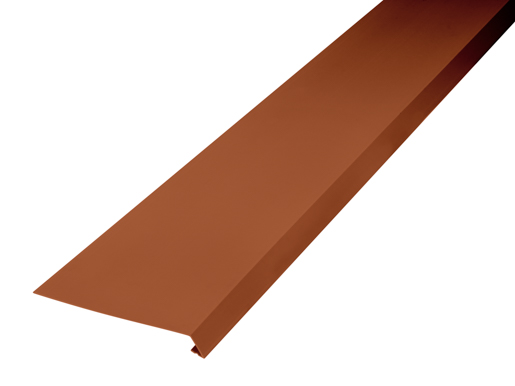 Protektor Dachstreifen 200mm 83341 einseitig gekantet, Braun 200cm