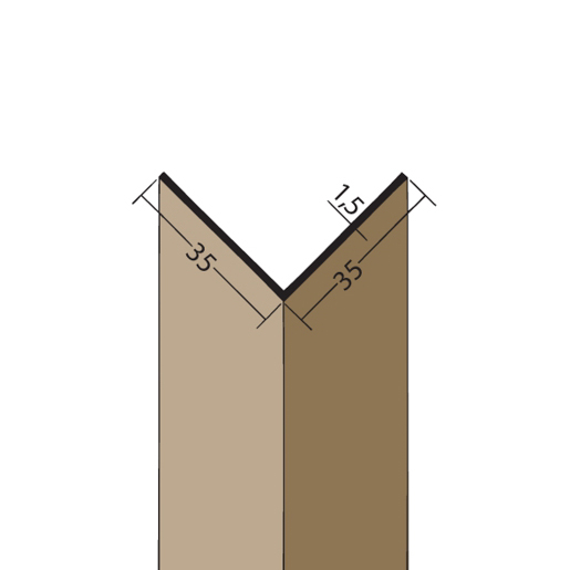Protektor Winkelprofil 3528 Schwarz 250cm