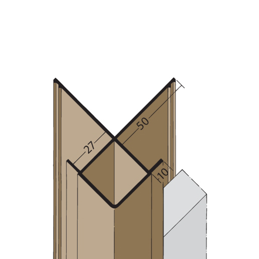 Protektor Kantenprofil 3590 Schwarz 300cm