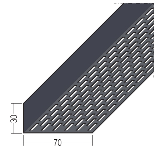 Protektor Lüftungsprofil 9044 Schwarz 250cm