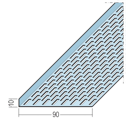Protektor Lüftungsprofil 10x90mm 9314 250cm