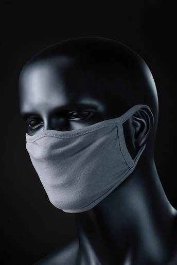 Promodoro 2-lagige Maske Gr.L steel gray #FM-D5