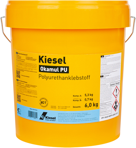 Kiesel Okamul PU 2K Klebstoff 6,0 kg Polyurethankleber A+B