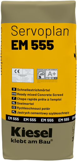 Kiesel Servoplan EM 555 25,0 kg Schnellestrichmörtel