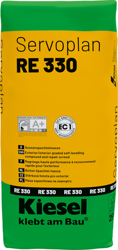 Kiesel Servoplan RE 330 25,0 kg Zementgebundene Schnellspachtelmasse