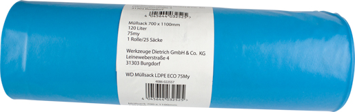 WD Müllsack LDPE stark 700x1100mm (1ROL = 25STK)