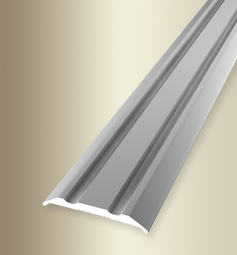 MPlus Übergangsprofil 230 SK SBS 100cm 25mm Alu Silber elox. F4 gerillt Best