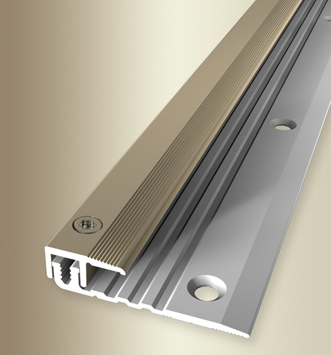 MPlus Abschlussprofil 377 4 -9,5mm 100cm Alu Sand elox. F9 PPS Champion star