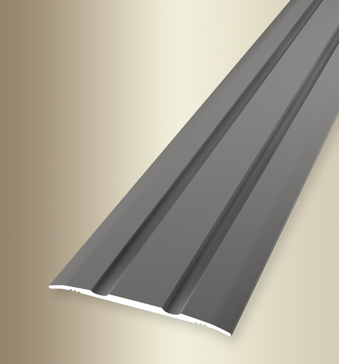 MPlus Übergangsprofil 438 SK SBS 270cm 38mm Alu Edelstahl elox. F2 gerillt Best