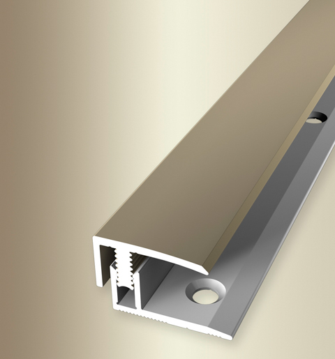 MPlus Abschlussprofil 557 7 - 12mm 270cm Alu Sand elox. F9 Mono Clip