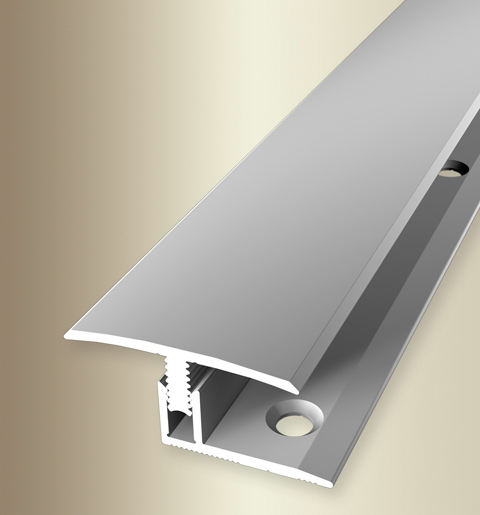 MPlus Übergangsprofil 558 7 - 12mm 100cm Alu Silber elox. F4 Mono Clip