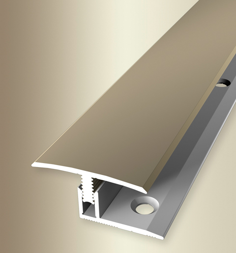 MPlus Übergangsprofil 558 7 - 12mm 270cm Alu Sand elox. F9 Mono Clip